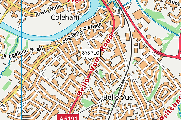 SY3 7LG map - OS VectorMap District (Ordnance Survey) SY3 7LG map - OS VectorMap District (Ordnance Survey)