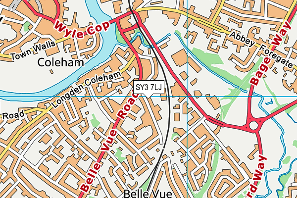SY3 7LJ map - OS VectorMap District (Ordnance Survey) SY3 7LJ map - OS VectorMap District (Ordnance Survey)