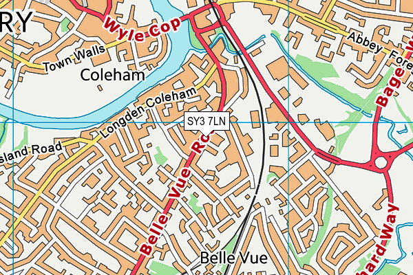 SY3 7LN map - OS VectorMap District (Ordnance Survey) SY3 7LN map - OS VectorMap District (Ordnance Survey)