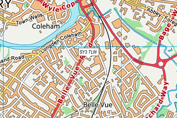 SY3 7LW map - OS VectorMap District (Ordnance Survey) SY3 7LW map - OS VectorMap District (Ordnance Survey)
