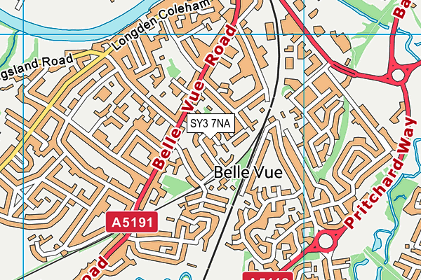 SY3 7NA map - OS VectorMap District (Ordnance Survey) SY3 7NA map - OS VectorMap District (Ordnance Survey)