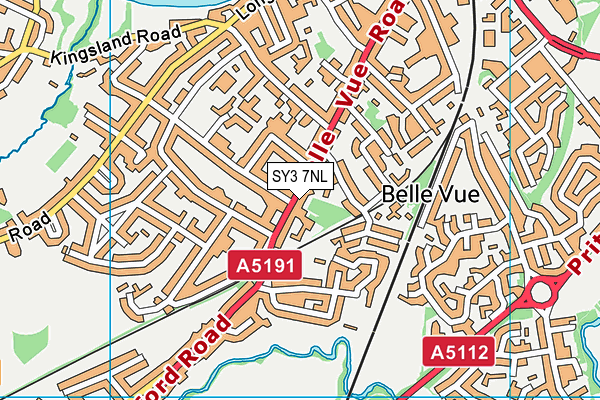 SY3 7NL map - OS VectorMap District (Ordnance Survey) SY3 7NL map - OS VectorMap District (Ordnance Survey)