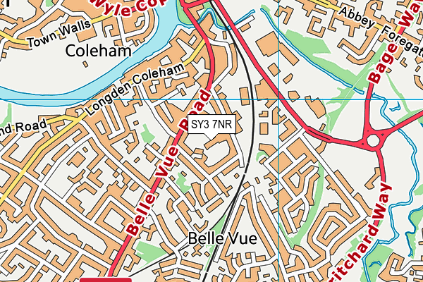 SY3 7NR map - OS VectorMap District (Ordnance Survey) SY3 7NR map - OS VectorMap District (Ordnance Survey)