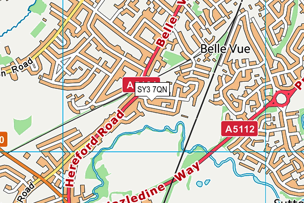 SY3 7QN map - OS VectorMap District (Ordnance Survey) SY3 7QN map - OS VectorMap District (Ordnance Survey)