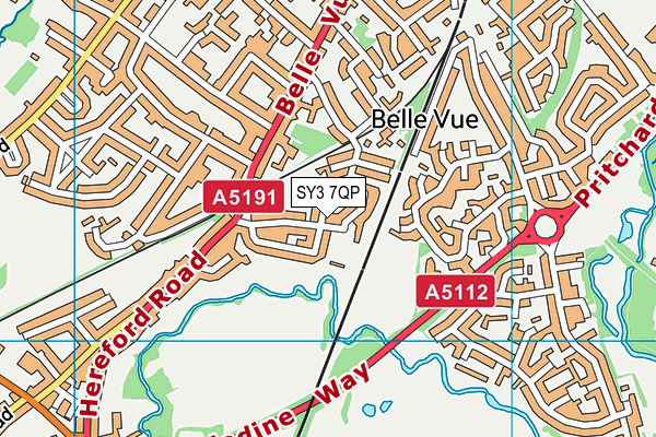 SY3 7QP map - OS VectorMap District (Ordnance Survey) SY3 7QP map - OS VectorMap District (Ordnance Survey)