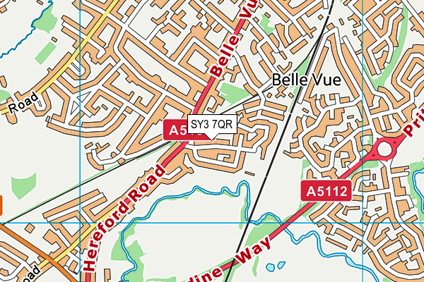 SY3 7QR map - OS VectorMap District (Ordnance Survey) SY3 7QR map - OS VectorMap District (Ordnance Survey)