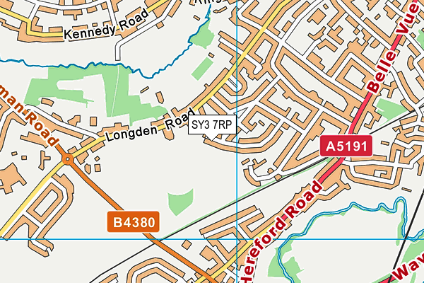 SY3 7RP map - OS VectorMap District (Ordnance Survey) SY3 7RP map - OS VectorMap District (Ordnance Survey)
