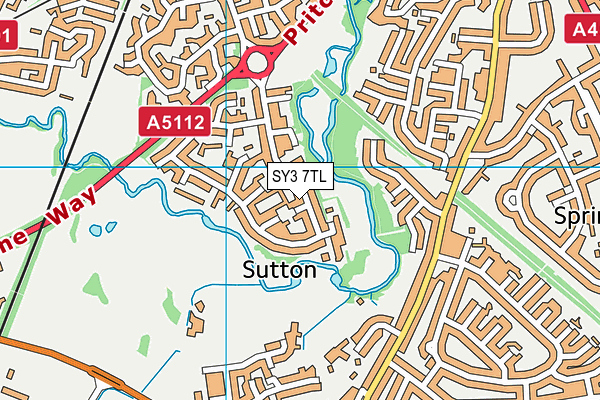SY3 7TL map - OS VectorMap District (Ordnance Survey) SY3 7TL map - OS VectorMap District (Ordnance Survey)