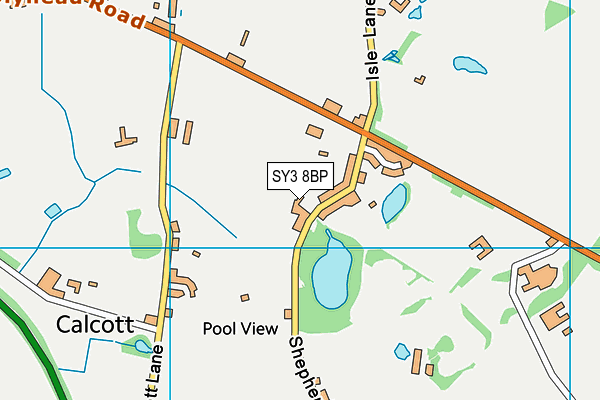 SY3 8BP map - OS VectorMap District (Ordnance Survey) SY3 8BP map - OS VectorMap District (Ordnance Survey)