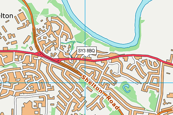 SY3 8BQ map - OS VectorMap District (Ordnance Survey) SY3 8BQ map - OS VectorMap District (Ordnance Survey)