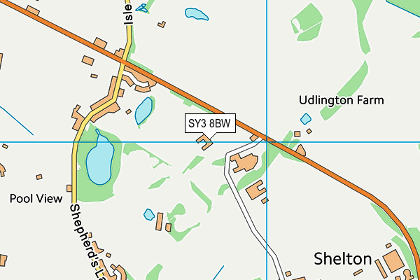 SY3 8BW map - OS VectorMap District (Ordnance Survey) SY3 8BW map - OS VectorMap District (Ordnance Survey)
