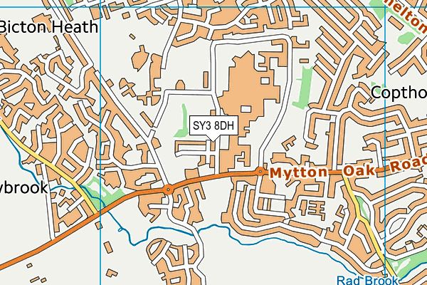 SY3 8DH map - OS VectorMap District (Ordnance Survey) SY3 8DH map - OS VectorMap District (Ordnance Survey)