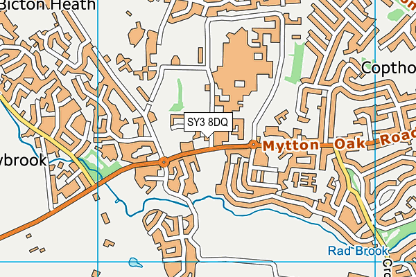 SY3 8DQ map - OS VectorMap District (Ordnance Survey) SY3 8DQ map - OS VectorMap District (Ordnance Survey)