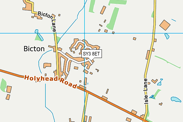 SY3 8ET map - OS VectorMap District (Ordnance Survey) SY3 8ET map - OS VectorMap District (Ordnance Survey)