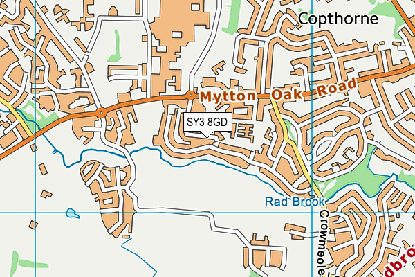 SY3 8GD map - OS VectorMap District (Ordnance Survey) SY3 8GD map - OS VectorMap District (Ordnance Survey)