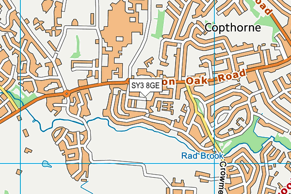 SY3 8GE map - OS VectorMap District (Ordnance Survey) SY3 8GE map - OS VectorMap District (Ordnance Survey)