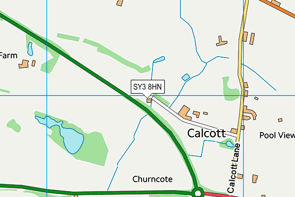SY3 8HN map - OS VectorMap District (Ordnance Survey) SY3 8HN map - OS VectorMap District (Ordnance Survey)