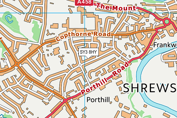 SY3 8HY map - OS VectorMap District (Ordnance Survey) SY3 8HY map - OS VectorMap District (Ordnance Survey)