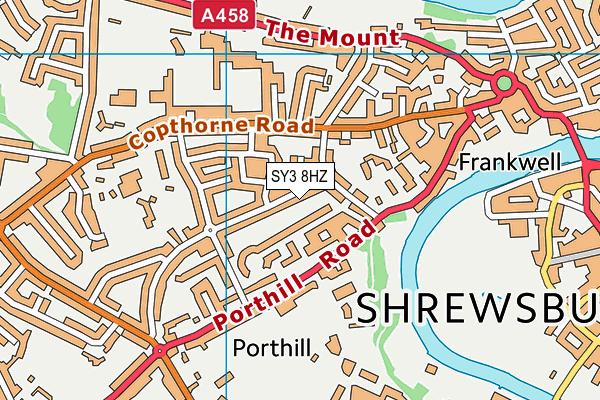 SY3 8HZ map - OS VectorMap District (Ordnance Survey) SY3 8HZ map - OS VectorMap District (Ordnance Survey)