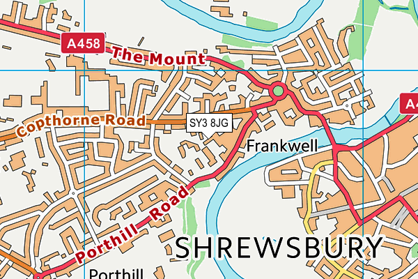 SY3 8JG map - OS VectorMap District (Ordnance Survey) SY3 8JG map - OS VectorMap District (Ordnance Survey)