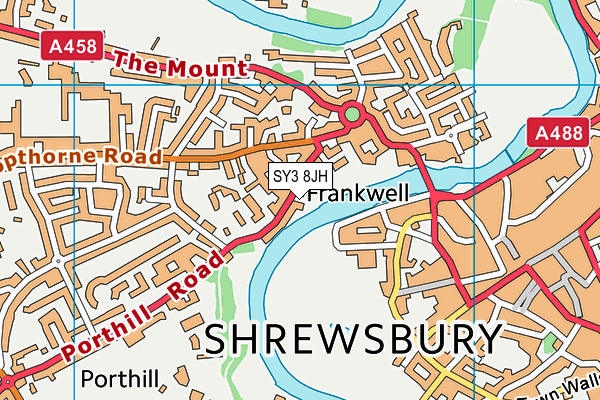SY3 8JH map - OS VectorMap District (Ordnance Survey) SY3 8JH map - OS VectorMap District (Ordnance Survey)
