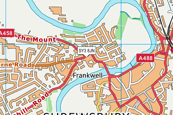 SY3 8JN map - OS VectorMap District (Ordnance Survey) SY3 8JN map - OS VectorMap District (Ordnance Survey)