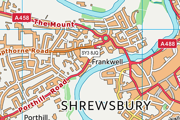 SY3 8JQ map - OS VectorMap District (Ordnance Survey) SY3 8JQ map - OS VectorMap District (Ordnance Survey)