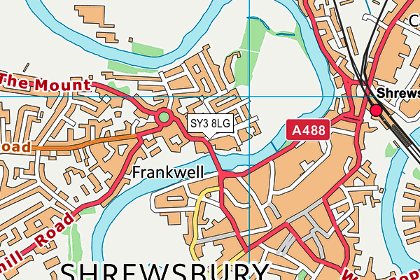 SY3 8LG map - OS VectorMap District (Ordnance Survey) SY3 8LG map - OS VectorMap District (Ordnance Survey)