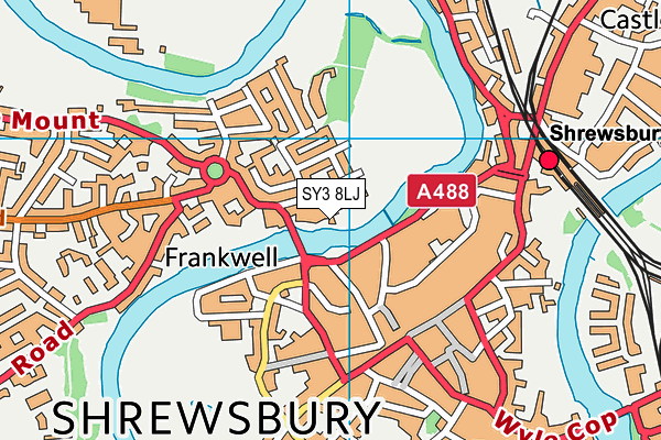 SY3 8LJ map - OS VectorMap District (Ordnance Survey) SY3 8LJ map - OS VectorMap District (Ordnance Survey)