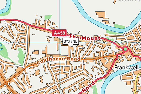 SY3 8NU map - OS VectorMap District (Ordnance Survey) SY3 8NU map - OS VectorMap District (Ordnance Survey)