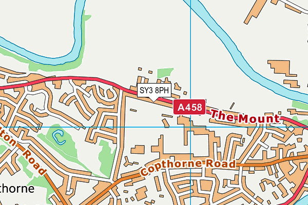 SY3 8PH map - OS VectorMap District (Ordnance Survey) SY3 8PH map - OS VectorMap District (Ordnance Survey)