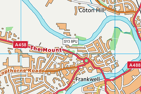SY3 8PU map - OS VectorMap District (Ordnance Survey) SY3 8PU map - OS VectorMap District (Ordnance Survey)