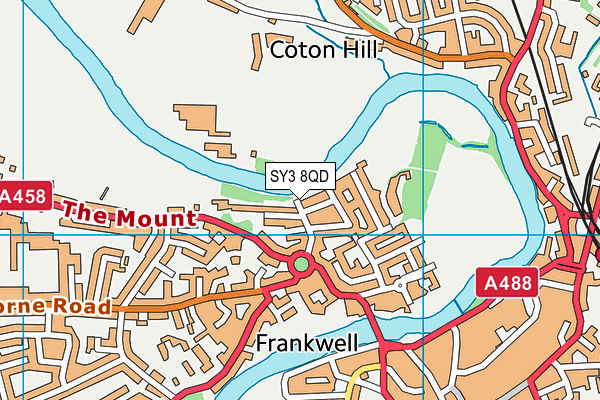 SY3 8QD map - OS VectorMap District (Ordnance Survey) SY3 8QD map - OS VectorMap District (Ordnance Survey)
