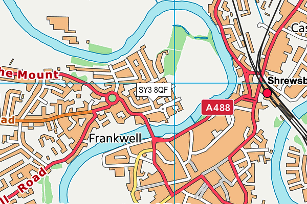 SY3 8QF map - OS VectorMap District (Ordnance Survey) SY3 8QF map - OS VectorMap District (Ordnance Survey)