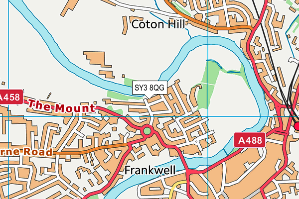 SY3 8QG map - OS VectorMap District (Ordnance Survey) SY3 8QG map - OS VectorMap District (Ordnance Survey)