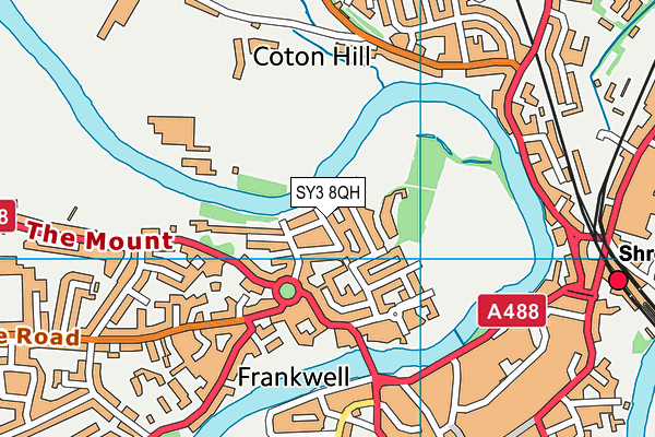 SY3 8QH map - OS VectorMap District (Ordnance Survey) SY3 8QH map - OS VectorMap District (Ordnance Survey)