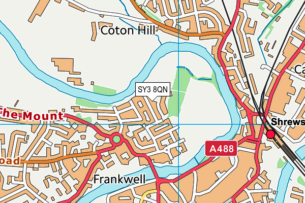 SY3 8QN map - OS VectorMap District (Ordnance Survey) SY3 8QN map - OS VectorMap District (Ordnance Survey)