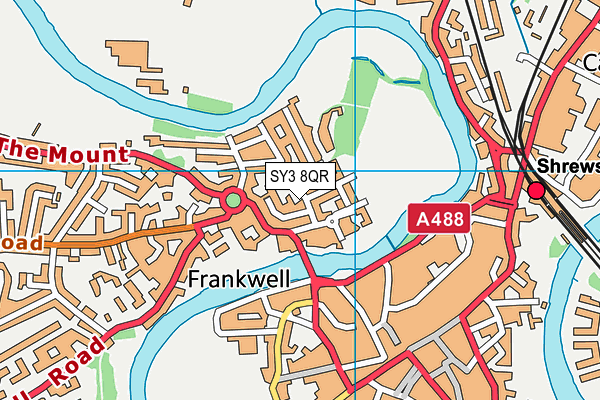 SY3 8QR map - OS VectorMap District (Ordnance Survey) SY3 8QR map - OS VectorMap District (Ordnance Survey)