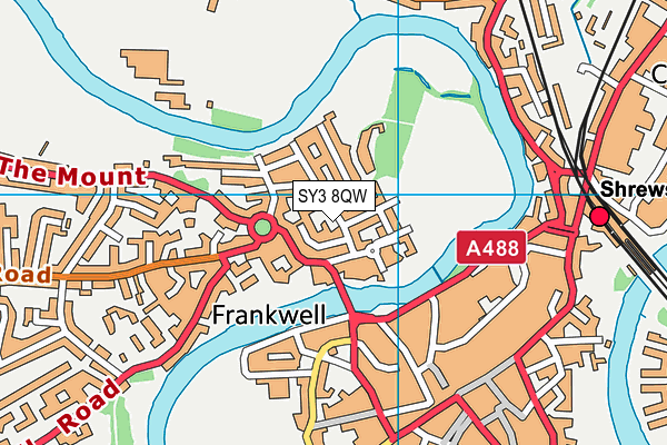 SY3 8QW map - OS VectorMap District (Ordnance Survey) SY3 8QW map - OS VectorMap District (Ordnance Survey)