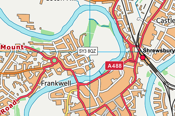 SY3 8QZ map - OS VectorMap District (Ordnance Survey) SY3 8QZ map - OS VectorMap District (Ordnance Survey)