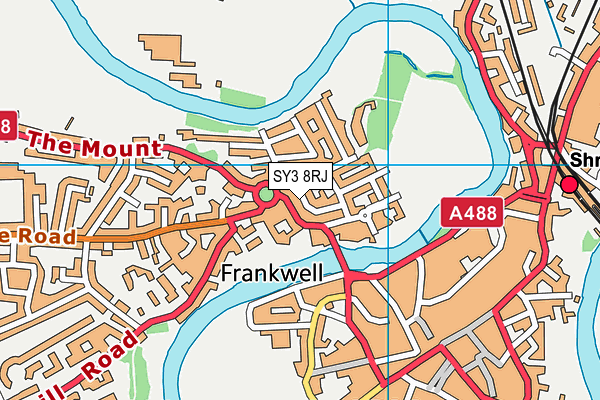 SY3 8RJ map - OS VectorMap District (Ordnance Survey) SY3 8RJ map - OS VectorMap District (Ordnance Survey)
