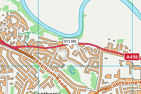 SY3 8RL map - OS VectorMap District (Ordnance Survey) SY3 8RL map - OS VectorMap District (Ordnance Survey)