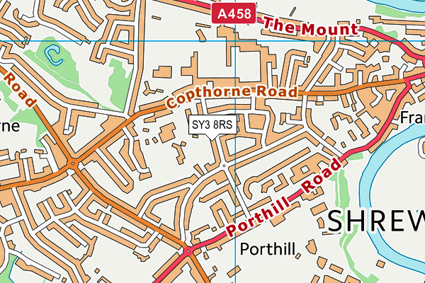 SY3 8RS map - OS VectorMap District (Ordnance Survey)