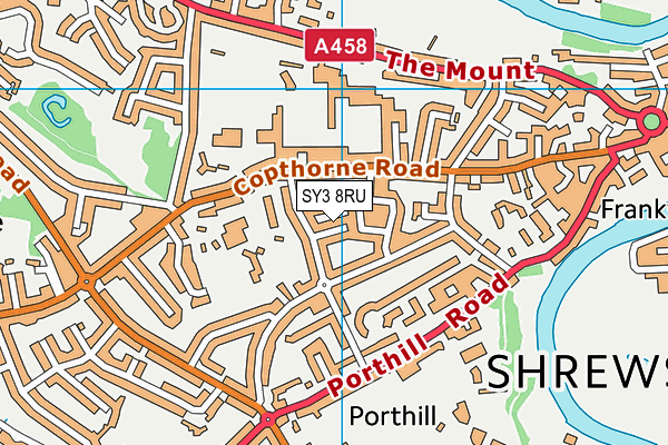 SY3 8RU map - OS VectorMap District (Ordnance Survey) SY3 8RU map - OS VectorMap District (Ordnance Survey)