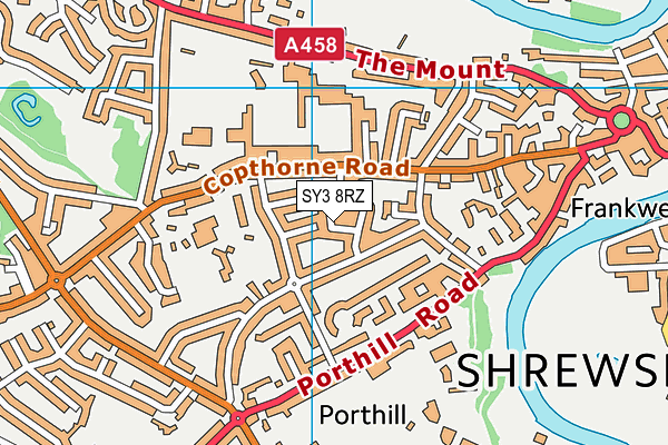 SY3 8RZ map - OS VectorMap District (Ordnance Survey) SY3 8RZ map - OS VectorMap District (Ordnance Survey)