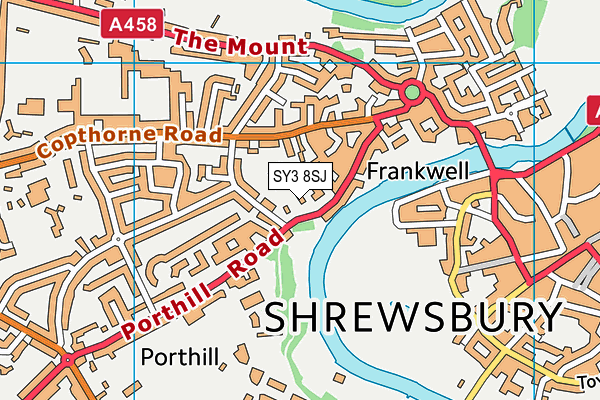 SY3 8SJ map - OS VectorMap District (Ordnance Survey) SY3 8SJ map - OS VectorMap District (Ordnance Survey)