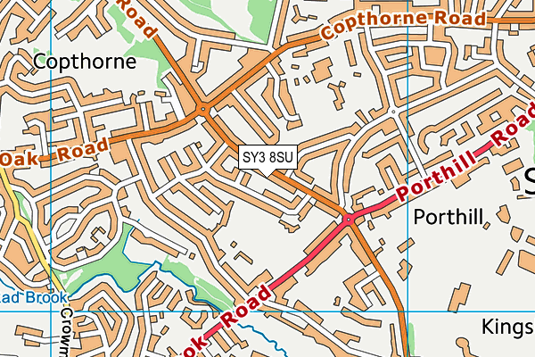 SY3 8SU map - OS VectorMap District (Ordnance Survey) SY3 8SU map - OS VectorMap District (Ordnance Survey)
