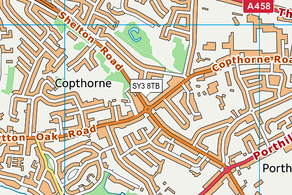 SY3 8TB map - OS VectorMap District (Ordnance Survey) SY3 8TB map - OS VectorMap District (Ordnance Survey)