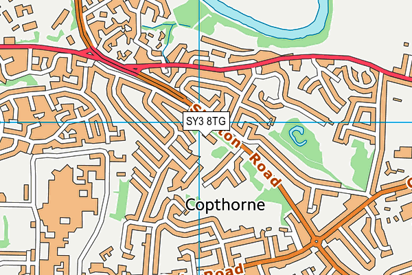 SY3 8TG map - OS VectorMap District (Ordnance Survey) SY3 8TG map - OS VectorMap District (Ordnance Survey)