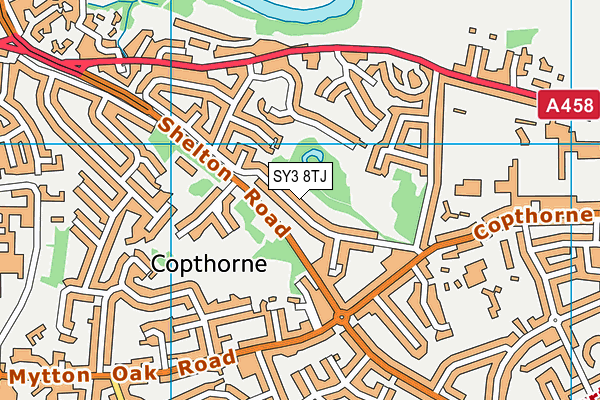 SY3 8TJ map - OS VectorMap District (Ordnance Survey) SY3 8TJ map - OS VectorMap District (Ordnance Survey)